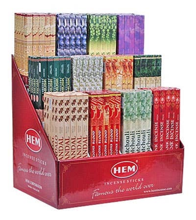 20 Sticks Hem Hex Incense Display Set - 90 Packs