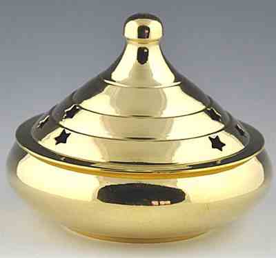 Brass Temple Burner - 4"D