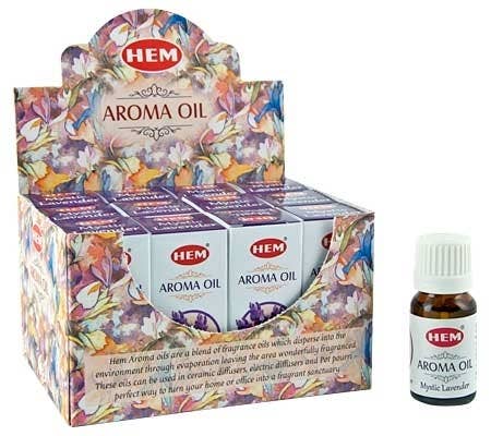 Hem Mystic Aroma Organic Oil 10ML per Bottle (12 P/Box)