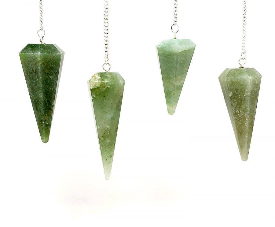 Green Aventurine Pendulum with Chain(4PACK)