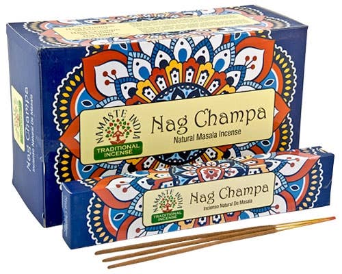 Namaste India - Nag Champa Incense - 12 Sticks Pack (12 Pack