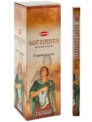 Hem Saint Expenditus Incense - 8 Stick Packs 25 Packs Per B