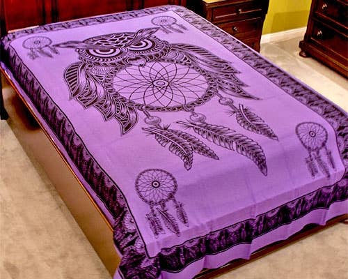 Dream Catcher Tapestry (Purple) - 72" x 108"