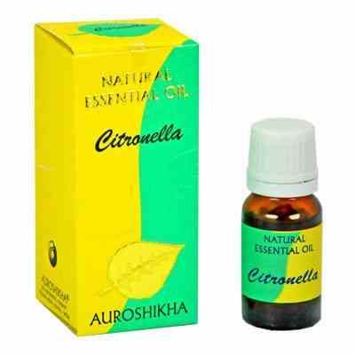 Auroshikha Citronella Natural Essential Oil 10ml - 1/3fl.oz.