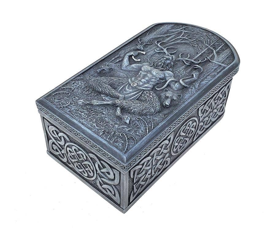 Celtic Cernunnons Box 6 1/8 x 3 3/8 x 2 3/8