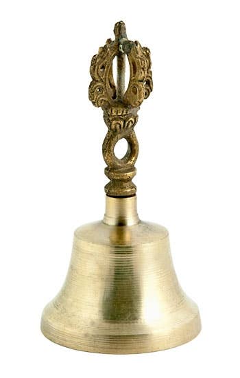 Bronze Tibetan Bell Plain - 4.5"H