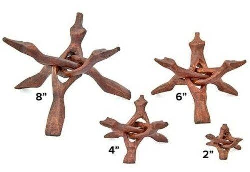 Wooden Cobra Tripod Stand Set Natural Smooth Finish US Seller