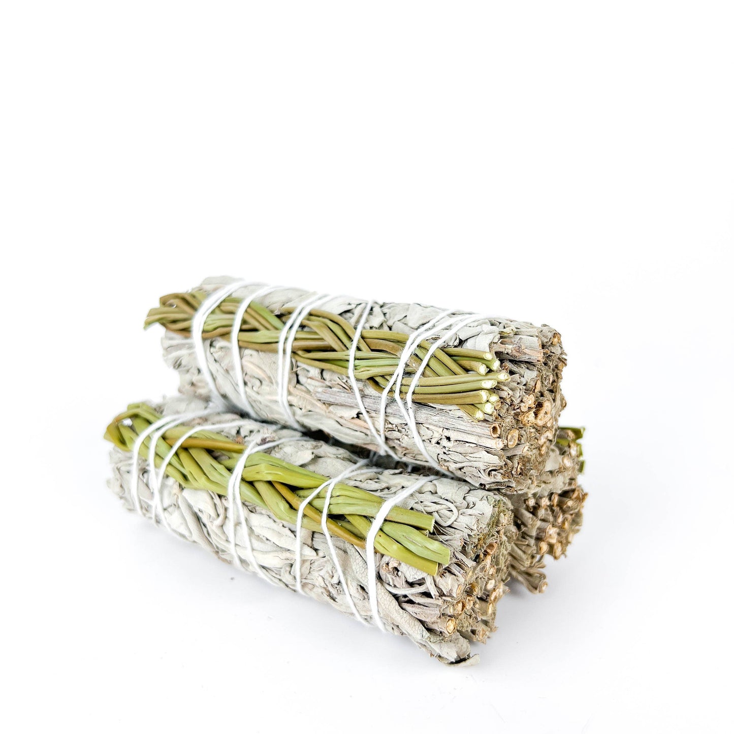 White Sage 4" with Sweetgrass Organic Grown in California