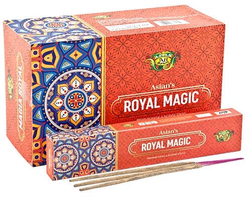 Royal Magic Incense - 15 Sticks Pack (12 Packs Per Box)