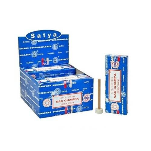 Satya Nag Champa Dhoop Incense 10 Sticks Pack (12 Packs Per Box)