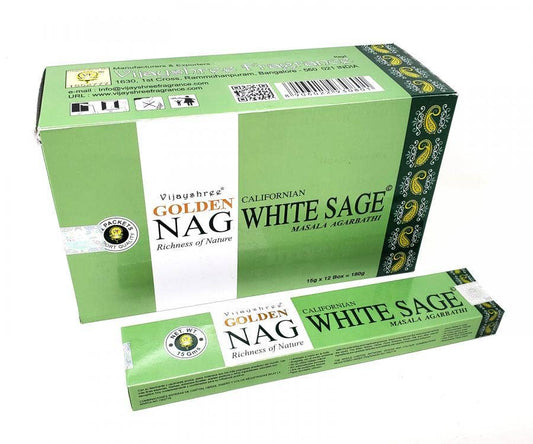 Golden Nag White Sage 15 gm (12/box)