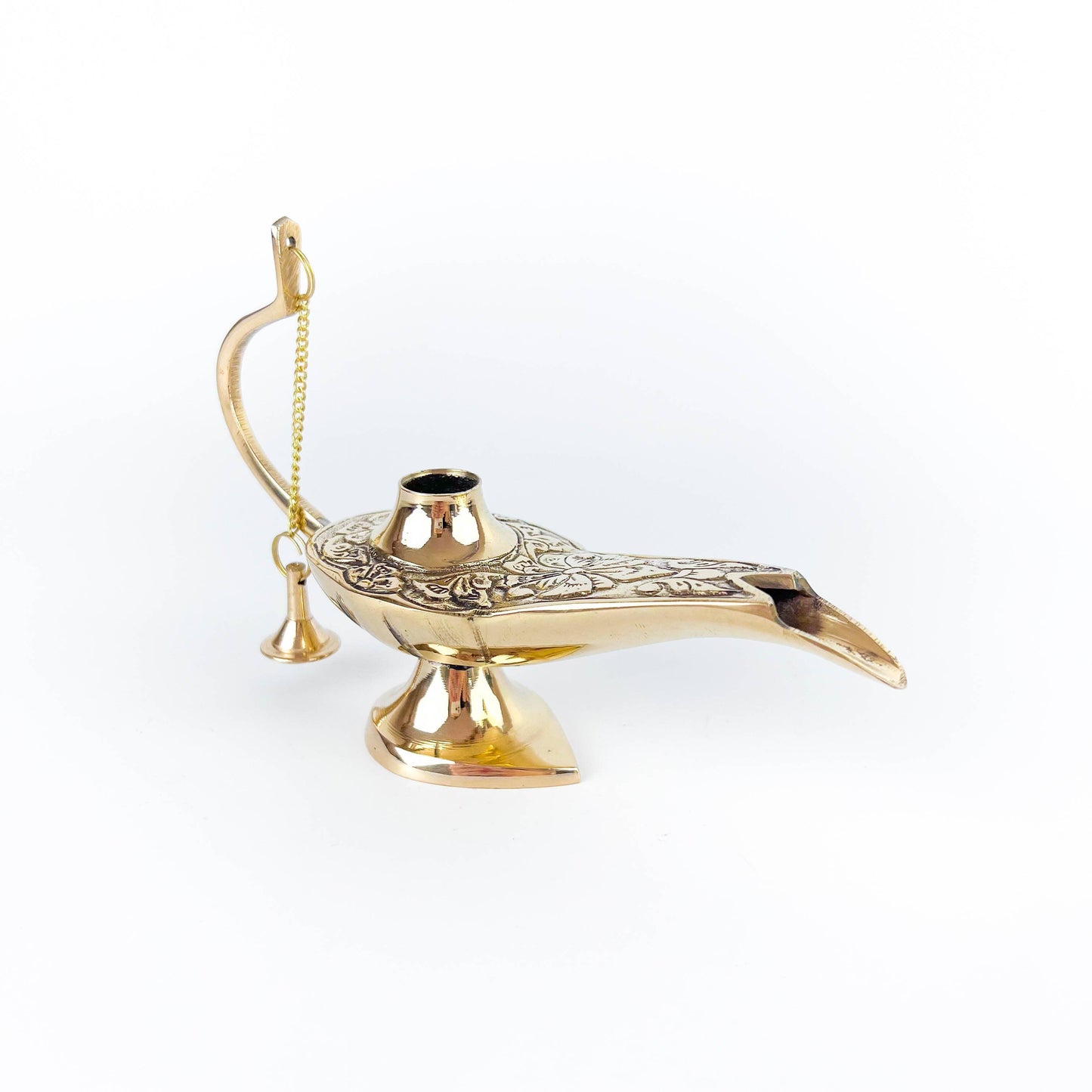 Solid Brass Aladdin Lamp 6"L ( Genie Lamp)