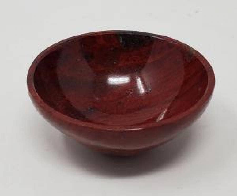 Red Jasper Gemstone Bowl 2" Diameter x 0.75" High