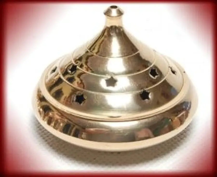 Smudge Pot / Resin Incense Brass Burner 4"D