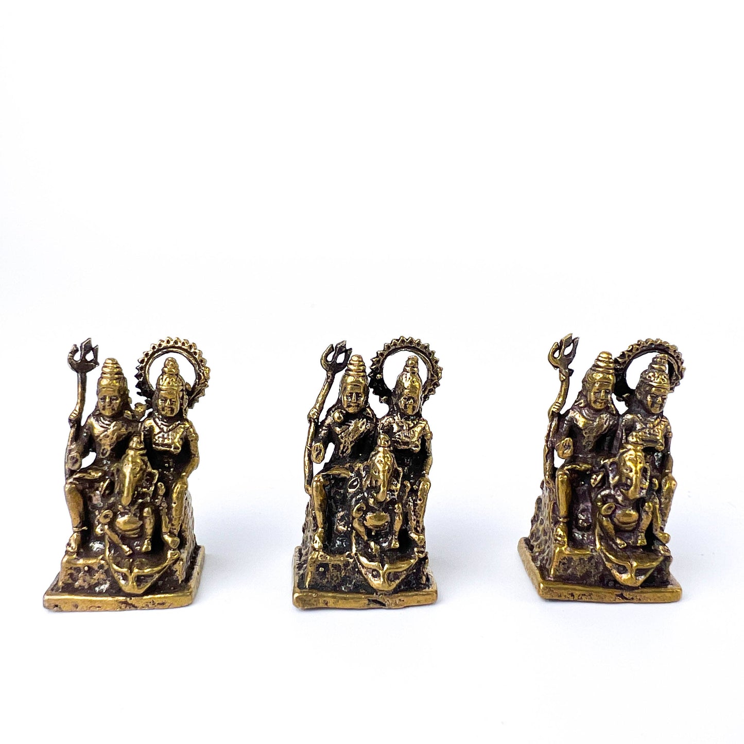 1-2" Trimurti Lord Shiva,Vishnu and Brahma Mini Statue