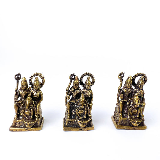 1-2" Trimurti Lord Shiva,Vishnu and Brahma Mini Statue