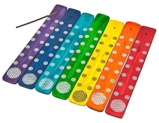 7 Pieces Chakra Flower of Life Incense Stick Burner Set - 10