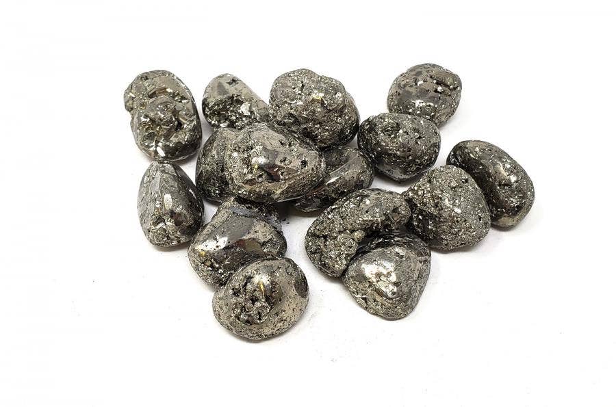 Pyrite Tumbled Stone 1 Lb (Genuine Gemstone)