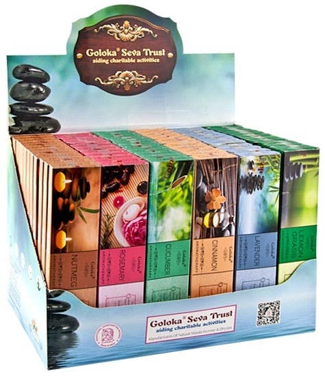 Goloka Aromatherapy Series Incense Display Set - 72 Packs