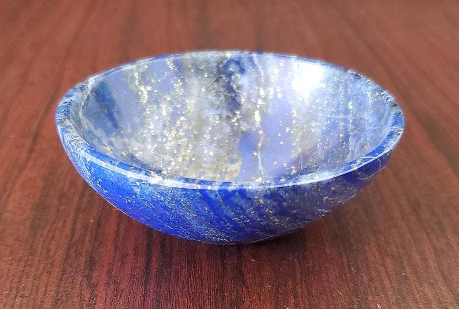 3" Lapis Lazuli Gem Stone Bowl