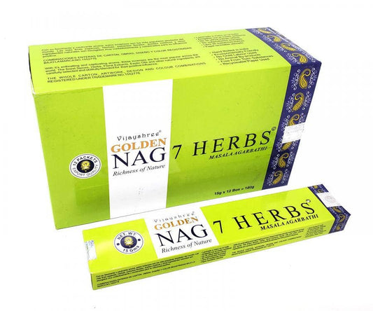 Golden Nag Seven Herb 15 gm (12/box)