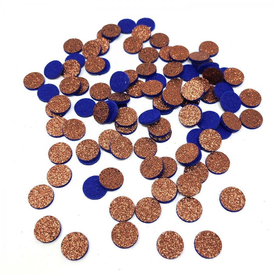 Brown Glitter Small Essential Oil Felt Pads - 100 Pcs Replac