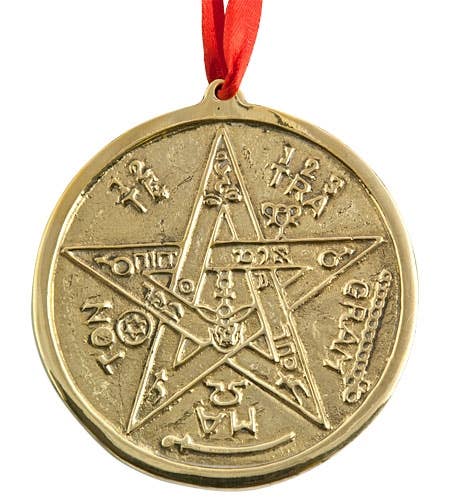 2 Pieces Brass Pentacle - 3.5"D