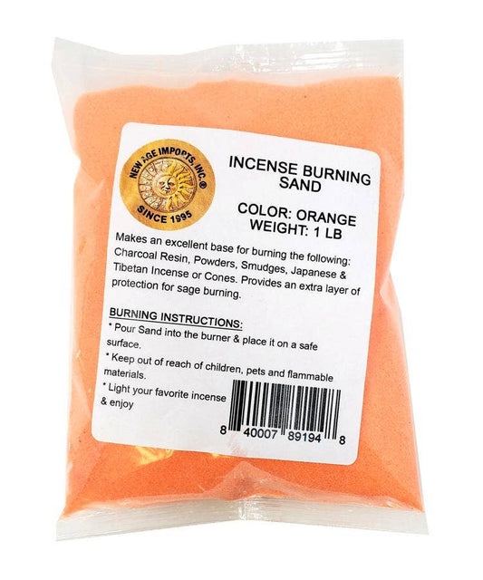 Orange Color Sand 1 LB Packaged