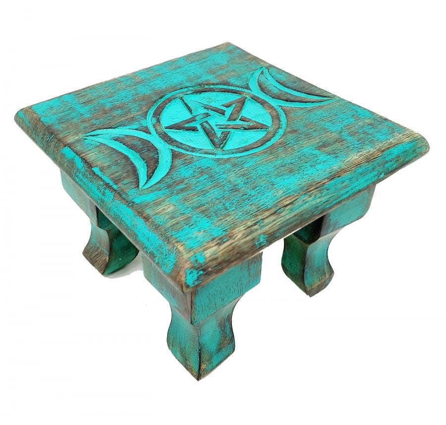 Triple Moon Altar Table 6"