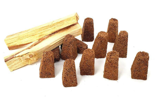 White Sage & Palo Santo Smudge Cones 1"H (12 pack)