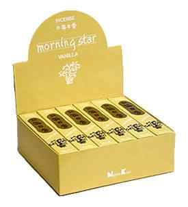 Morning Star Vanilla Incense 50 Sticks (12 Packs)