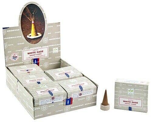 Satya Incense Cones 12 Cones Pack (12 Per Box) US Seller Free Shipping