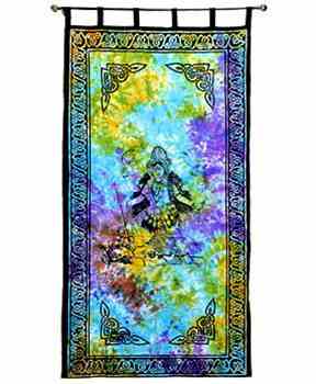 Goddess Kali Curtain (Tie Dye) - 44"x88"