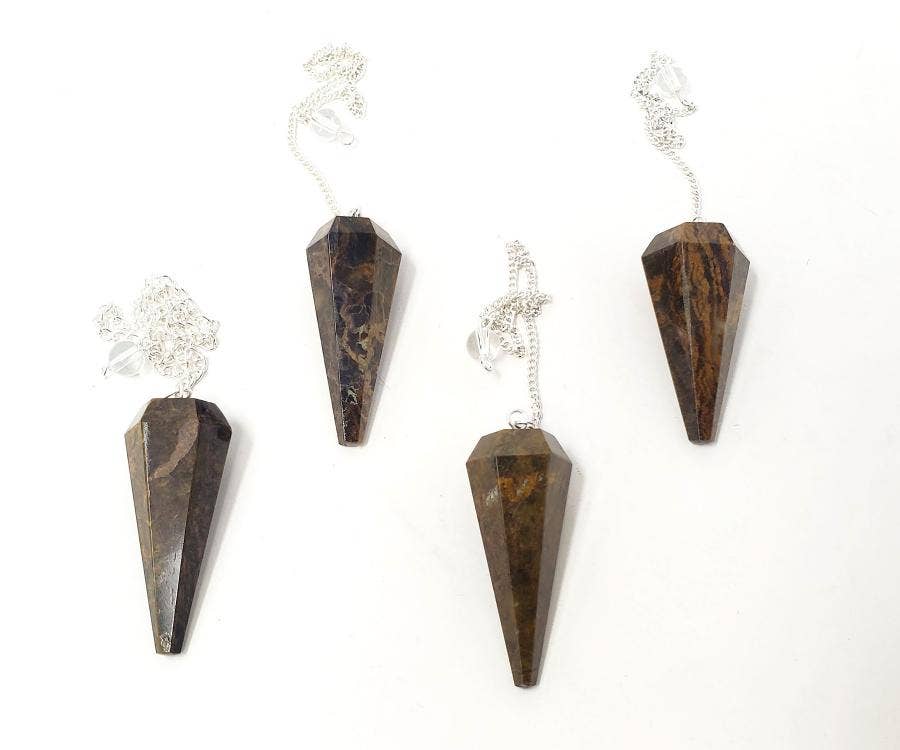 Nellite (Honey Stone) Gemstone Pendulum (4 Pc)