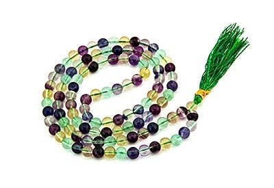 Multi Fluorite Prayer Mala - 8mm