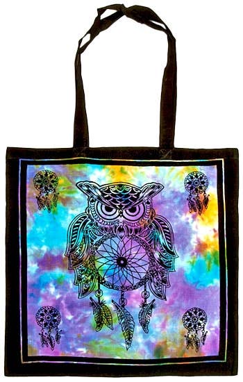 Dream Catcher Tote Bag 18"x18" (Tie Dye)