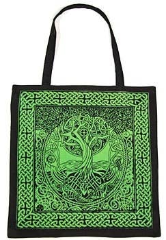 Tree Of Life Tote Bag 18"x18" (Green)