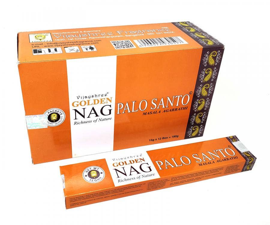 Golden Nag Palo Santo 15 gm (12/box)