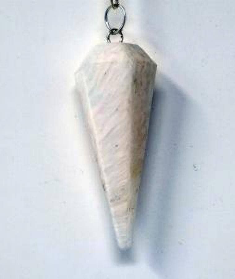 Scolecite Pendulum with Chain (4PACK)