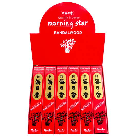 Morning Star Sandalwood Incense 50 Sticks (12 Packs)