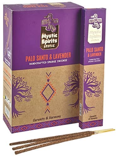 Mystic Spirits - Palo Santo & Lavender Incense - 8 Sticks Pa