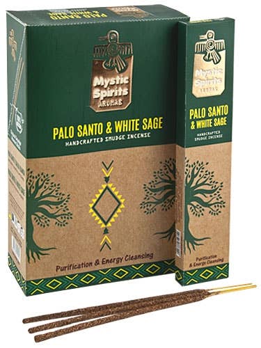 Mystic Spirits - Palo Santo & White Sage Incense - 8 Sticks