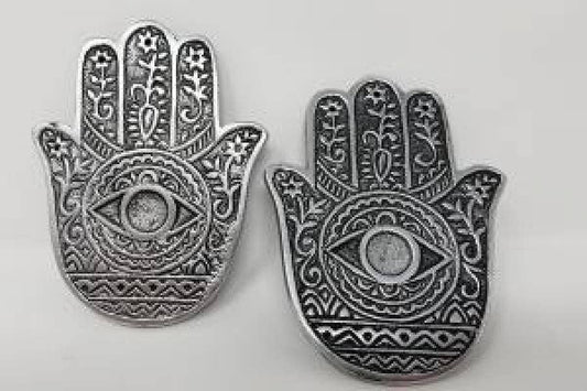 Hand of Compassion ( Hamsa Hand) Metal Burner 4.25" x 3"