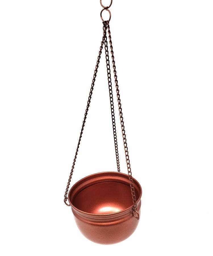 Antiqued copper finish Metal Hanging Burner 4"