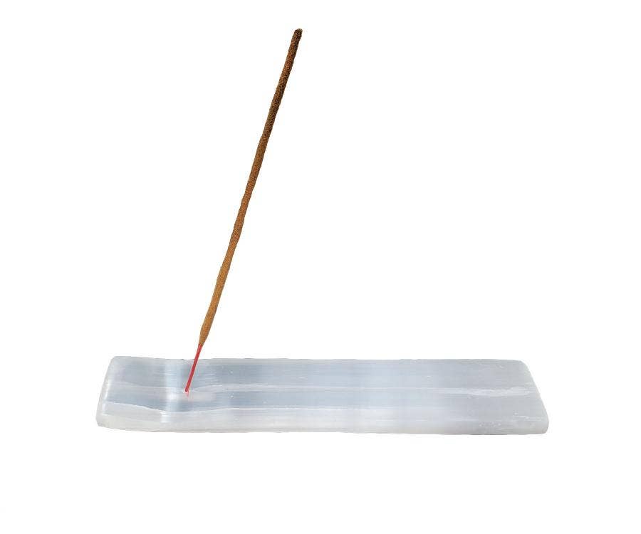 Selenite Incense Burner 8"L