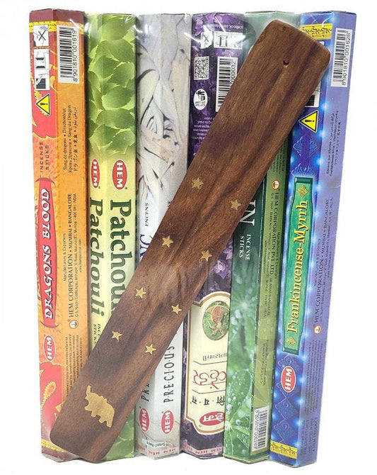 Assorted Most Popular Hem Incense with Incense Burner