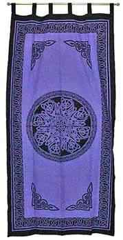 Celtic Knot Mandala Curtain (Purple) - 44"x88"