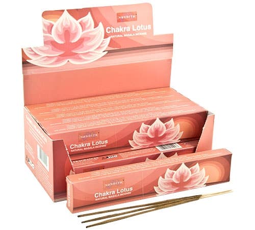 Chakra Lotus Incense - 15 Sticks Pack (12 Packs Per Box)