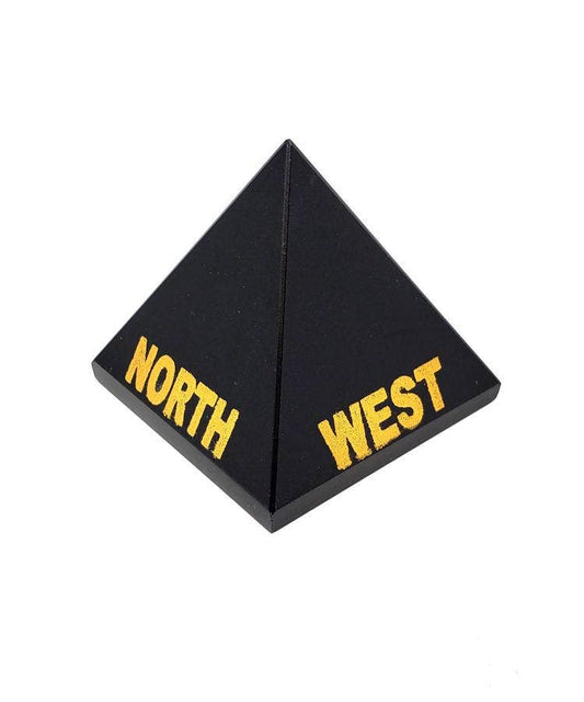 Black Agate Directional Pyramid - North, East, South, West