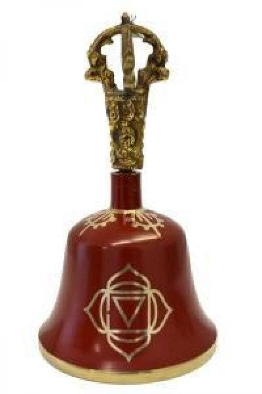 Red "Root Chakra" Tibetan Bell (Note "F")